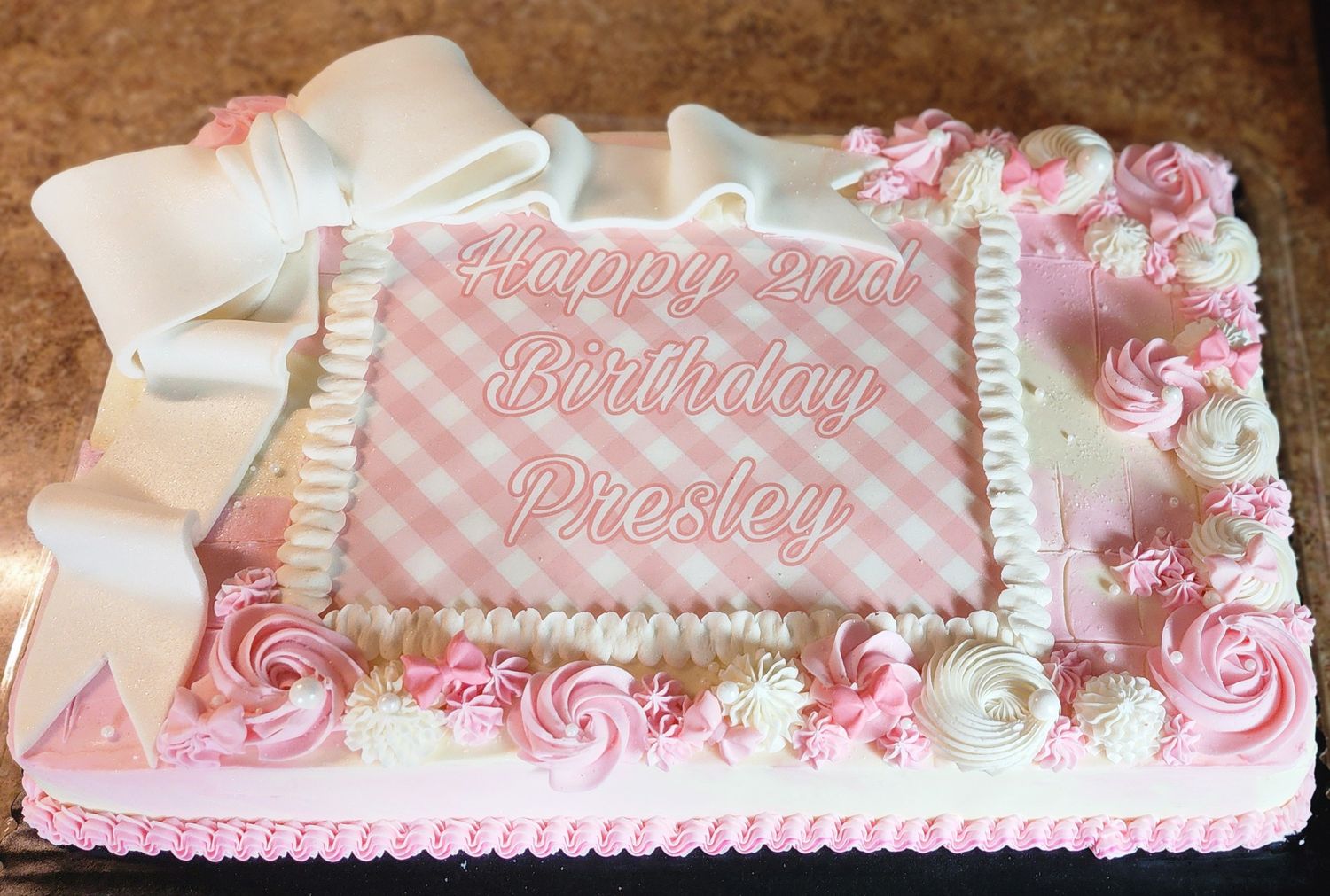 Pink and White