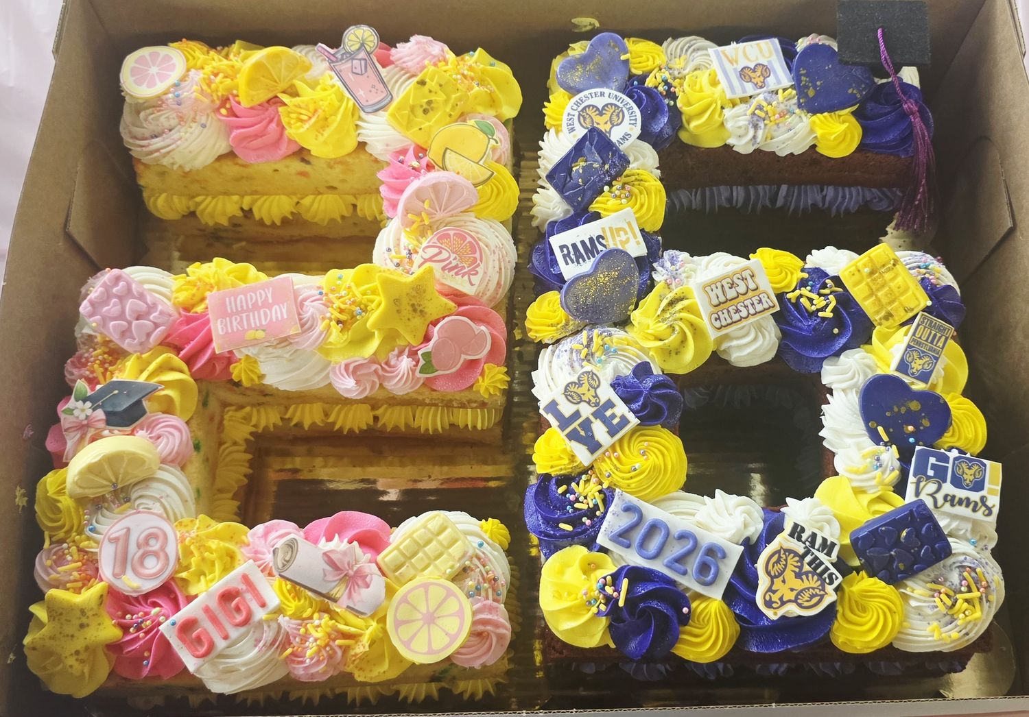 Number Cake Birthday Grad