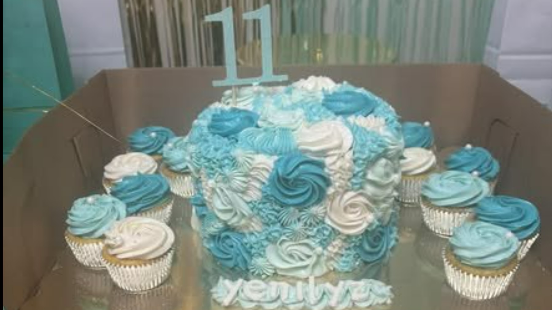 Blue Rosette