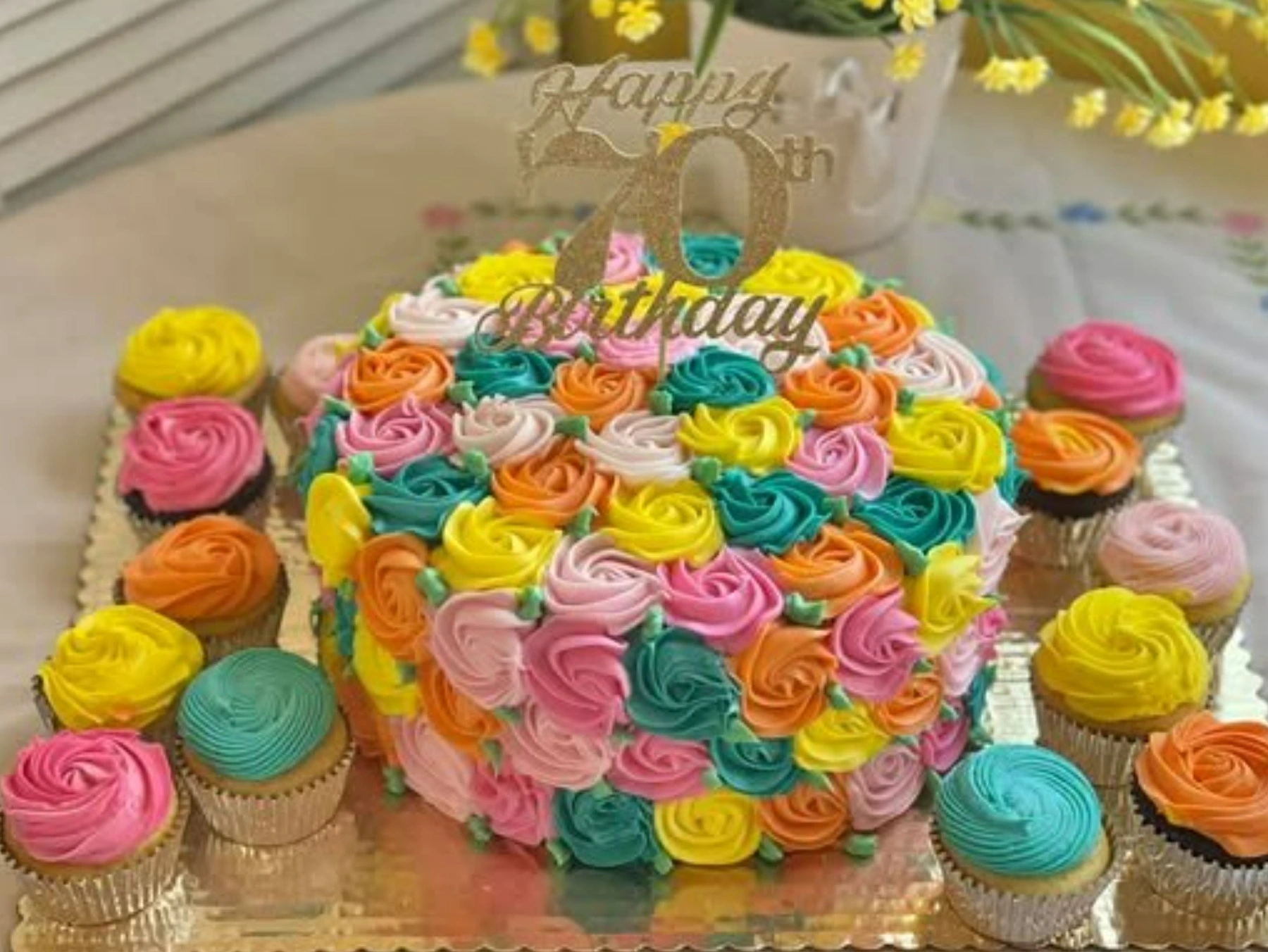Colorful Rosette