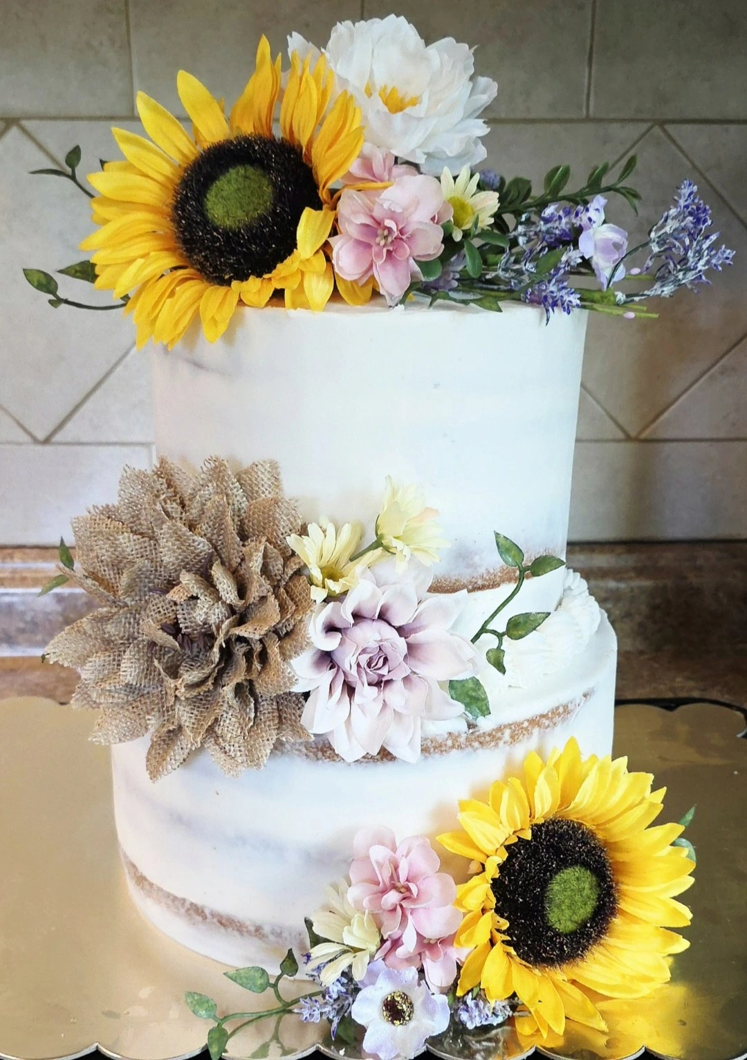 Rustic Sunflowers and Burlap